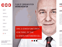 Tablet Screenshot of club-of-communication.de